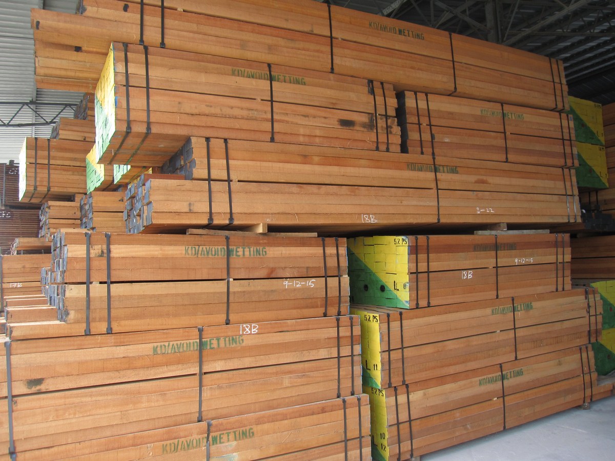 KD Timber Stock — WS Tropical Resources warehouse